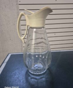 glass syrup pitcher