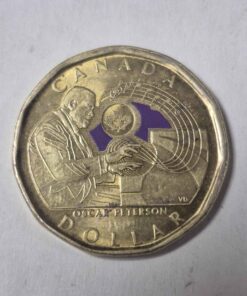 Color Oscar Peterson loonie