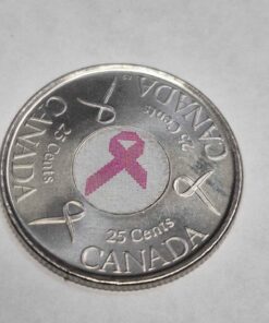 Pink ribbon quarter