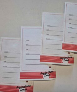 Qty 4 Vintage iH agriculture days invitation...... Have your own agriculture day