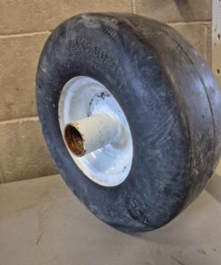Flat free front caster tire for commercial zero turns