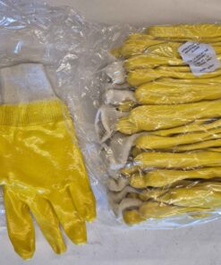 12 pair rubber coated gloves