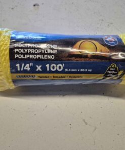 1/4" x 100 foot polypropelene rope