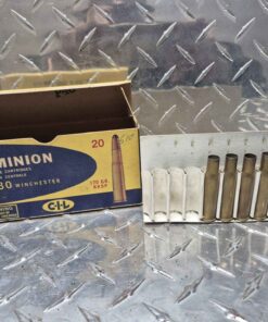 Dominion antique 30 30 box with empty cartridges