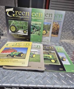 8 assorted green magazines
