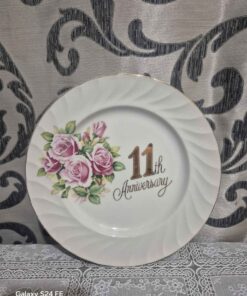 11th anniversary plate
