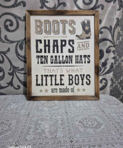 Western boy wall hanging
