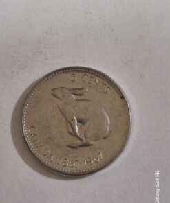 1967 Canadian rabbit nickel