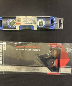 24 - Mastercraft 12" torpedo level. Benchmark 12" combination square.