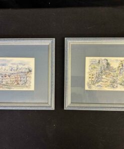 266 - 2 framed watercolour paintings of San Francisco