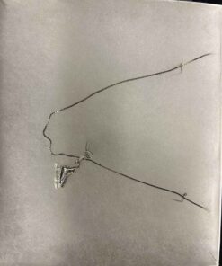 277 - Skate Pendant on 18" chain. Sterling Silver. Valued at $100.