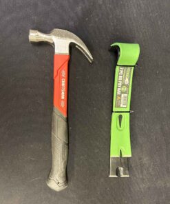 70 - Craftsman 16 oz Hammer. Grip 2 pc HD pry bar