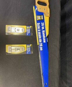 75 - Power Fist 26" hand saw. Two retractable metal scrapers