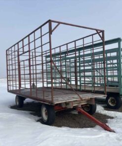 8'x18' steel bale thrower wagons