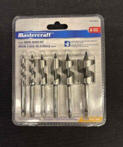 90 - Mastercraft stubby wood auger bit. 6 pc