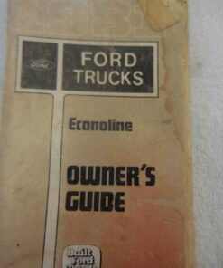 Ford Trucks "Econoline" Owner's Guide