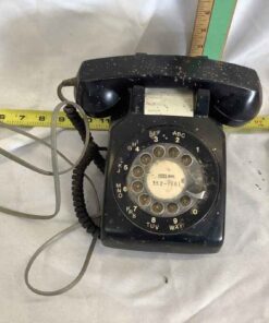 Vintage Black Rotary Dial Phone