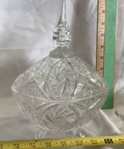 Pinwheel Crystal Covered Candy Dish