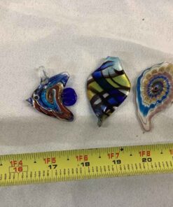 Art Glass Necklace Pendants (3)