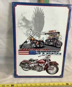 Metal Sign - American Steel 12” x 16”