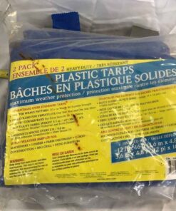 Plastic Tarp 2pk 12’ x 16’