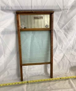 Glass Washboard with Mirror 24”h