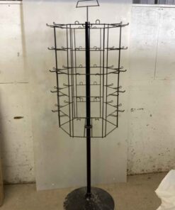 Retail spinning display stand (30 double peg) 62" long, 20" diameter