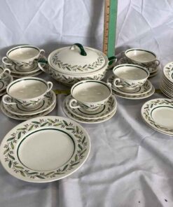 Royal Doulton "Almond Willow" Lunch Set See Description