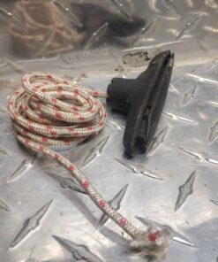 Starting rope and handle assembly