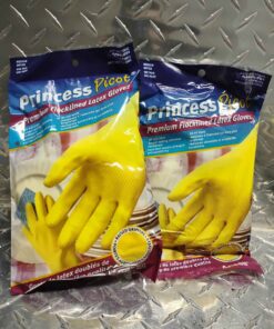 Qty 2 pkg rubber gloves