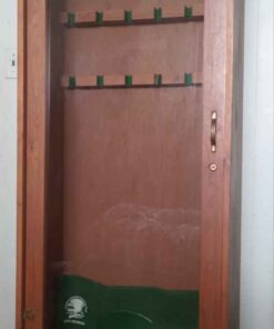 Gun cabinet.... Chip out of glass.. easy-to- replace