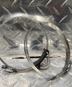 Qty 2 large size hose clamps