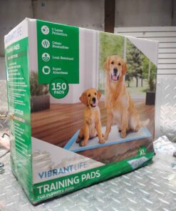 Vibrant life EXTRA LARGE training pads damage package