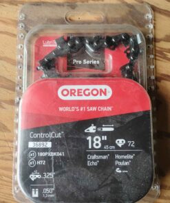 Oregon .325 72 link chainsaw chain fits mid size Echo Poulan Craftsman select Husqvarna and more 18-in bars