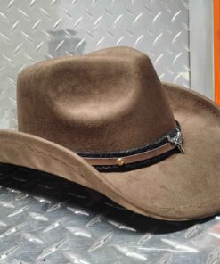 Brown cowboy hat