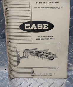 Case 401 tractor drawn side delivery rake