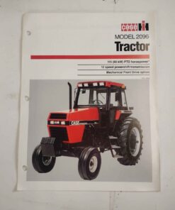 Case IH model 2096 vintage literature