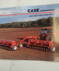 Case IH 5100 through 6200 grain drill vintage literature