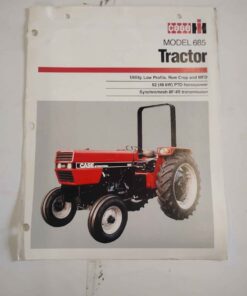 Case IH 685 tractor vintage literature