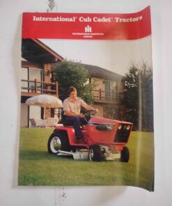 International cub Cadet tractors super vintage literature