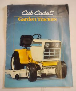 Cub Cadet garden tractors vintage literature