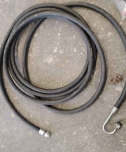 Extra long hyd hose with goose neck