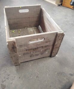Wooden box Barker storage Meaford