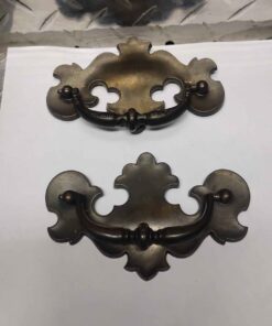 Set of brass drawer pulls