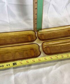 Amber Glass Corn Cob Trays (edges are rough)