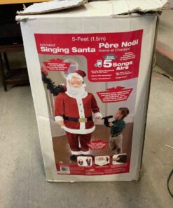 5’ Animated Singing Santa