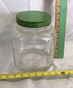 Large Green Lidded Jar