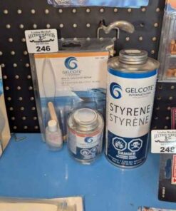 Gelcote Styrene and repair with wax kit