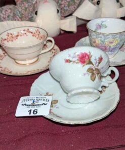 Teacups and saucers
