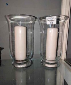 Hurricane Glass lanterns & pillar candles